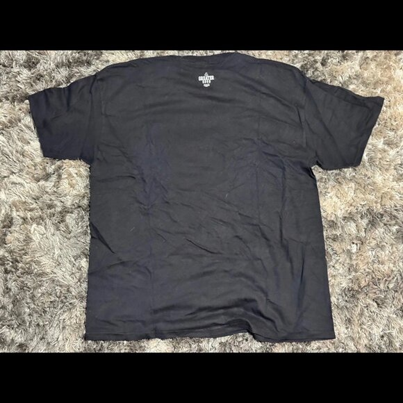 XL -The Greater Good Men's Black T-Shirt Short Sleeve Graphic Print - Picture 3 of 5